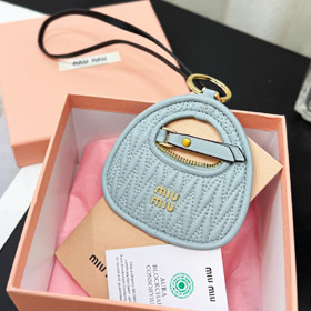 miumiu leather embroidered bag hanging ornaments-3533  