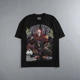 Darc Wolves Oversized Short Sleeve T-Shirt (40 styles)-2757  